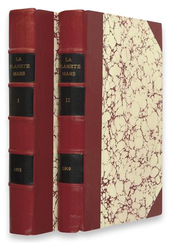 SCIENCE  FLAMMARION, CAMILLE. La Planète Mars et Ses Conditions dHabitabilité.  2 vols.  1892-1909